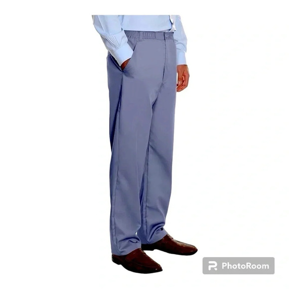Pembrook men’s big and tall comfort collection easy to wear pants in gray 3XL - Picture 1 of 8